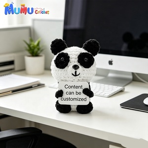 Muñeca de Ganchillo Personalizada al por Mayor para Halloween con Logotipo, Fabricante de Amigurumi Panda, Precio de Fábrica, OEM - Product Image 3