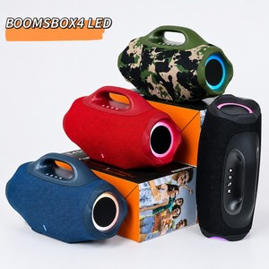 ลำโพงบลูทูธไร้สาย Super Boombox 4 LED พกพา พร้อมไฟ RGB กันน้ำ มีหูหิ้ว รุ่น Boombox4 LED สำหรับใช้ในบ้าน ของขวัญ งานปาร์ตี้ ฟังวิทยุ FM - Product Image 2