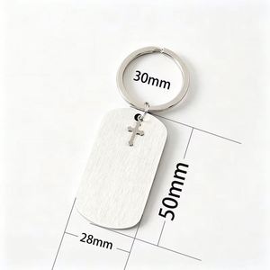 DIY <b>Custom</b> Laser Engraving logo UV Color Printing Photo Blank Material Holiday Promotion Gift Stainless Steel <b>Dog</b> <b>Tag</b> Keychain - Product Image 2