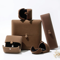 Boîte cadeau en velours à double porte haut de gamme pour l'emballage de bijoux, boîte cadeau de luxe pour boucles d'oreilles, boîte cadeau pour bracelet