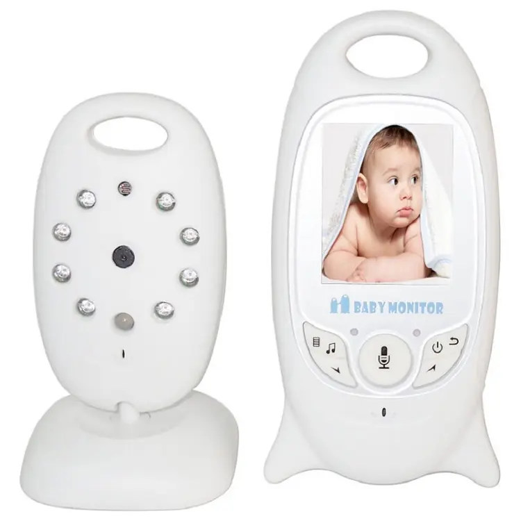 wireless portable hassle-free automatic night vision video baby monitor with two way talk back