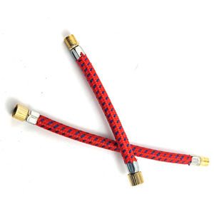 Tuyau d'extension pour mini pompe à air, pour gonfleur de pneus de vélo, avec adaptateur de valve, plusieurs longueurs, options rouge, noir, bleu - Product Image 4