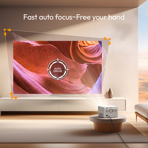 Byintek Phong Cách Bắc Âu 1000 ANSI Lumens LCD 1080P Chiếu T5 Xách Tay Home Vải 4K Máy Chiếu Với Chuyên Nghiệp Bass Loa - Product Image 5