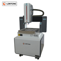 3030 4040 6060 Gietijzeren Structuur Mini Metaal Cnc Snijmachine Router Cnc 400*400Mm Staal Koper Aluminium Ijzer Metalen Snijder