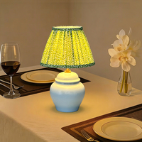 Lampe de table en céramique sans fil Warm Ins Fashion 2700K, moderne, simple, décoration de chambre à coucher, lampe de table en verre LED