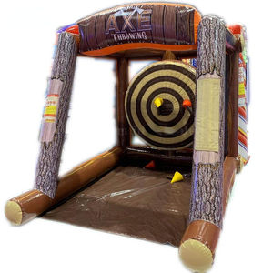Petit jeu de fléchettes gonflable en PVC de 2,5 mH avec 10 haches, prix d'usine en Chine - Product Image 5