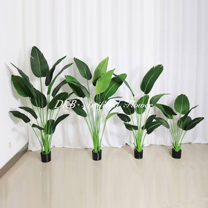 DKB Artificial Green Plant <b>Plastic</b> Palm <b>Tree</b> Indoor Hall Outdoor Mall Decor Green Plant Bonsai Banyan Fake Areca Palm <b>Tree</b> - Product Image 1