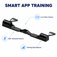 Entraîneur numérique intelligent sans fil contrôlé par application, personnalisable, avec moteur BLDC, sangle en alliage d'aluminium et carbone, 10 fonctions, pour salle de sport à domicile intelligente