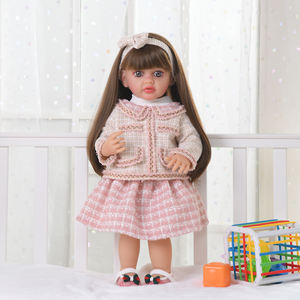 Vente en gros de poupées reborn réalistes de 55 cm/22 pouces, poupées reborn en silicone souple à vendre - Product Image 6