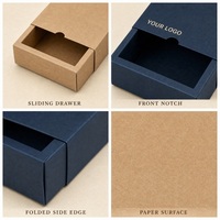 Maßgefertigte Kraftpapier-Geschenkbox mit Aufgedrucktem Logo Schubladenstil Blindbox-Verpackung für Kleine Geschenke