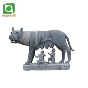 Statua animale in marmo She-wolf statua famosa statua animale in pietra - Product Image 2