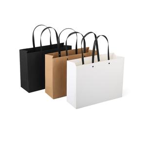 Customizable Brand <b>Small</b> Gift Paperboard Bag Eco-Friendly Kraft Ribbon Handle Lamination for Earphone Clothing Packing Featuring - Product Image 6