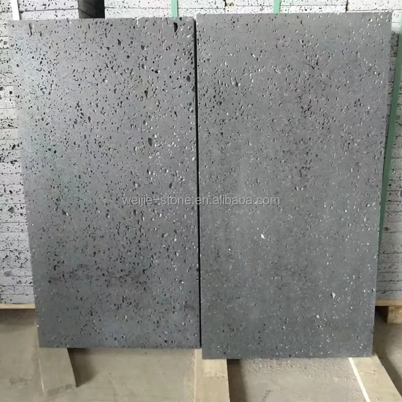 Grey lava stone pebble,lava stone black,natural lava stone tile