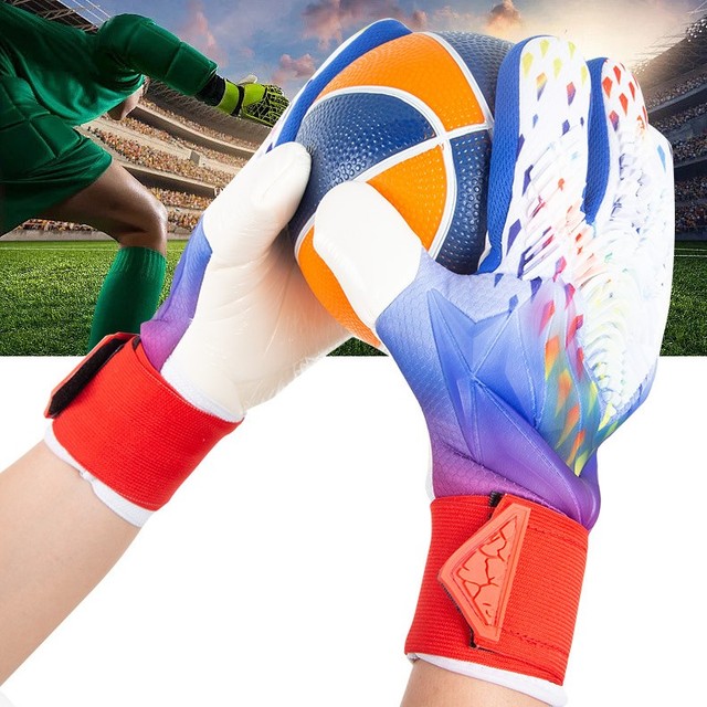 Best-Goalkeeper-Gloves Latex Sports Breathable Goalkeeper Football Glove With Buckle Anti-slip and Anti-fall