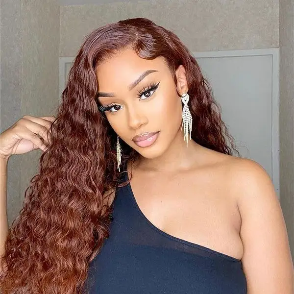 Wigs Factory Vendor Hd Swiss Lace Front Human Hair 360 Lace Frontal Wig Glueless Brazilian 100% Virgin Full Lace Brown Wig
