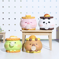 Figurine Squishy Biscuit Sandwich Mignon Rempli de Crème, Jouet à Presser Anti-Stress, Ornement de Bureau pour Enfants, Cadeaux Maison et Bureau