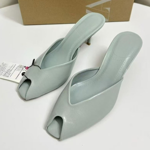 Sandalias <span class=keywords><strong>de</strong></span> tacón alto con diseño <span class=keywords><strong>de</strong></span> boca <span class=keywords><strong>de</strong></span> pez para mujer ZA, estilo sexy y a la moda, ideales para el trabajo al aire libre. - Product Image 5