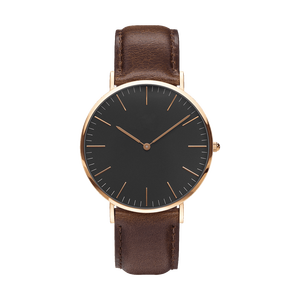 <span class=keywords><strong>Montre</strong></span> analogique à quartz simple, étanche, en <span class=keywords><strong>cuir</strong></span> de luxe, minimaliste, pour homme et <span class=keywords><strong>femme</strong></span>, avec logo personnalisé, fabrication sur mesure, mouvement Miyota. - Product Image 3