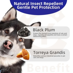 Gouttes vermifuges pour animaux de compagnie OEM/ODM, ingrédients naturels pour l'éloignement des parasites : Mûre et écorce d'Amur Corktree - Product Image 4