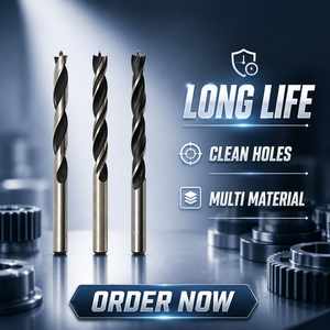 SUBORUI OEM ODM Produzione e Vendita all'Ingrosso di Punte da <span class=keywords><strong>Trapano</strong></span> HSS con <span class=keywords><strong>Punta</strong></span> Brad e Ossidazione Nera per Foratura del <span class=keywords><strong>Legno</strong></span> - Product Image 1