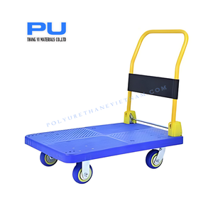 Thang Vi Heavy Duty 1 Ton Polyurethane Caster Wheel with Double Ball Bearings - Product Image 4