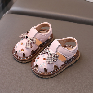 Princess Styles Baby Sandalen für Mädchen Großhandel Pink Cute Schuhe für Kinder Mode New Design Bogen Knoten Kinder Sommerschuhe - Product Image 3