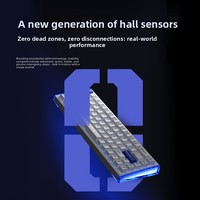 Clavier mécanique filaire HZGAMER Cool68 à axe magnétique, RT Esports Gaming, Hot-Swappable, RGB, taux de polling 8K, silencieux