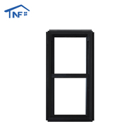 Fenêtre à guillotine verticale de style américain à rupture de pont thermique, simple ou double, avec grille décorative, pour usage extérieur en cuisine et salle de bain