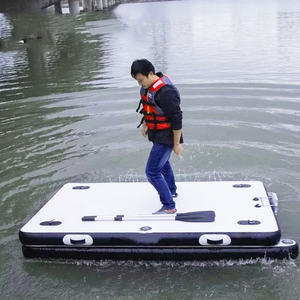 Nền tảng nước di động Inflatable nổi Dock Đại Dương nổi Mat không trượt bề mặt cho hồ bơi bãi biển Hồ câu cá bơi - Product Image 1