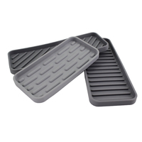 Distributeur de savon en Silicone, porte-éponge, support de cuillère à laver, organisateur de plateau d'évier de cuisine, accessoires de lavage de vaisselle