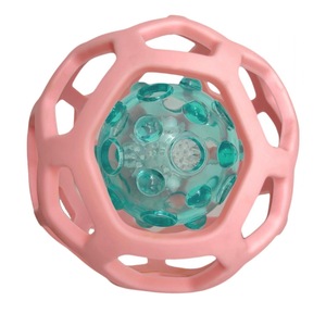 Jouet interactif pour chien en <span class=keywords><strong>maille</strong></span> creuse multicolore personnalisable, balle en caoutchouc télescopique élastique, jouet pour animaux de compagnie, balle creuse 9/14cm - Product Image 3
