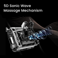 Silla de Masaje de Lujo China con Inclinación Dinámica para los Pies, Ondas Sonoras y 24 Programas Automáticos