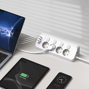 Công suất cao Ổ cắm thông minh đa chức năng <span class=keywords><strong>USB</strong></span> tường ổ cắm với 4 AC cửa hàng EU Cắm 3-5m Chiều dài cáp cho văn phòng hộ gia đình sử dụng - Product Image 3