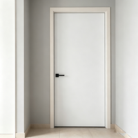 Portes intérieures modernes en MDF, résistantes à l'humidité, finition soignée, fourniture en gros prise en charge pour les projets de chambres et de développement immobilier