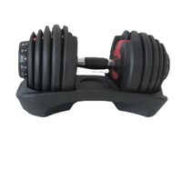 Ensemble d'haltères réglables 2.5-24kg-Équipement de gymnastique à domicile multi-poids pour l'entraînement complet du corps
