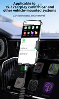 USB-C 3A Schnellladung Einziehbares Spiralkabel für Autoladegerät mit Geflochtener Nylon-Ummantelung Reiner Kupferleiter für CarPlay iPhone