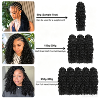 Extensions de cheveux humains bouclés au crochet, tresses sans nœuds, paquets de cheveux humains bouclés au crochet, boucles birmanes pré-bouclées