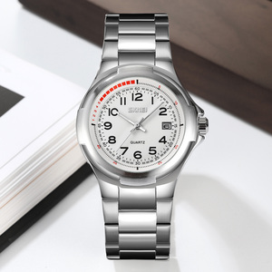 SKMEI腕時計9320ソリッドステンレススチールストラップメンズ夜光ライト卸売メンズクォーツ腕時計アナログ - Product Image 4