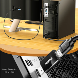 SAMZHE 4K DP 转 HDMI 转换器高清 DisplayPort 公头转 HDMI 母头视频转换器适用于台式电脑电视显示器投影仪连接器 - Product Image 3