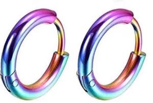 Stainless Steel Hoop <strong>Earrings</strong> Endless Small Hoop <strong>Earrings</strong> Set for <strong>Men</strong> Women Tragus Cartilage <strong>Sleeper</strong> <strong>Earrings</strong> 8/10/12/14mm - Product Image 6