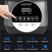 Commerciële blender, heavy-duty smoothie- en sapblender voor de keuken, krachtige digitale touch-blender, stille blender, liquidificador