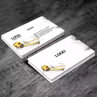 Livraison gratuite 100 pièces Carte de remerciement personnalisée avec logo et texte, impression offset couleur pleine, papier d'art recto verso, carte de visite