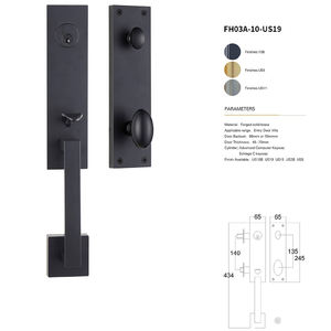 Poignée vintage en cuivre pur à trou unique pour tiroir de meuble chinois, placard ou porte de meuble à chaussures - Product Image 1