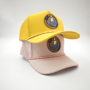 Gorra de Golf Versátil de Cinco Paneles, Sólida e Impermeable, con Emblema de Silicona Personalizado, Bajo MOQ, OEM, Perforada con Láser, Transpirable, Artículo Multideportivo - Product Image 3