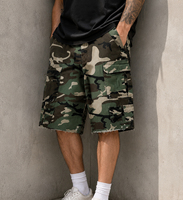 Shorts cargo camouflage personnalisés pour hommes, style streetwear, multi-poches, été, sport, gym, nylon, fabriqués par l'usine OEM Tianan.