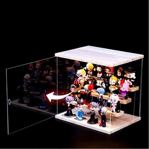 Exhibidor de Acrílico Transparente de Alta Gama, Personalizado, de 3 Niveles, con Iluminación LED, para Figuras de Juguete y Modelos Modernos - Product Image 3