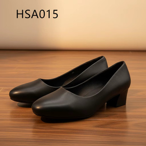 Zapatos <span class=keywords><strong>de</strong></span> Oficina HY para Azafatas, con Punta Cerrada y Tacón Cuadrado, <span class=keywords><strong>de</strong></span> Cuero <span class=keywords><strong>de</strong></span> Grano Completo, Antideslizantes, Transpirables, para Uso Prolongado, HSA030 - Product Image 3