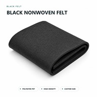 Feutre polyester aiguilleté sur mesure, rouleau de tissu non tissé, sans perte de fibres, blanc, gris, noir, OEM