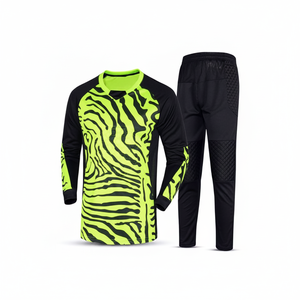 Maillots de gardien de but de football pour adultes à manches longues, de haute qualité, imprimés, à séchage rapide, nouveau design, ensembles d'uniformes pour hommes, 100% coton - Product Image 2