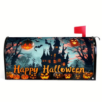 Housse de boîte aux lettres d'Halloween motif citrouille fantôme violette, protection et décoration, prix usine
